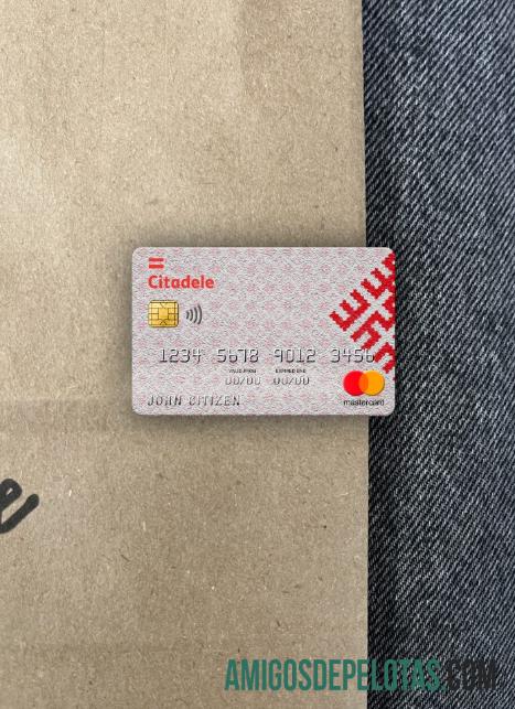 Letônia Citadele Bank Mastercard Photolook Front exemplo